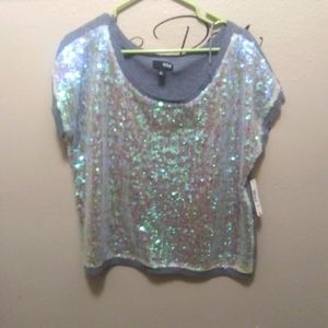 ANA WOMENS SEQUIN SWEATER